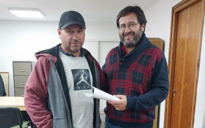 PREMIOS ESTÍMULO: UN VECINO DE 30 DE AGOSTO QUE RESULTÓ FAVORECIDO EN EL PRIMER SORTEO DEL AÑO SE ACERCÓ AL MUNICIPIO A RETIRAR SU PREMIO