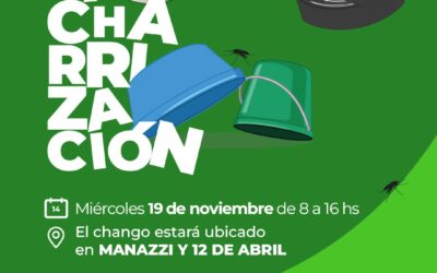 PREVENCIÓN DEL DENGUE: JORNADA DE DESCACHARRIZACIÓN MAÑANA (MIÉRCOLES) EN EL SECTOR ALEDAÑO A LAS CALLES MANAZZI Y 12 DE ABRIL