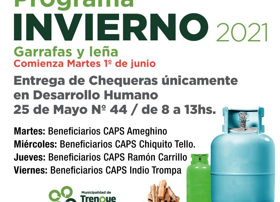 PROGRAMA INVIERNO 2021: SE COMPLETA EL PRIMERO DE LOS TRES MESES QUE TIENE VIGENCIA Y LA CANTIDAD DE BENEFICIARIOS ES SIMILAR A LA DE OTROS AÑOS
