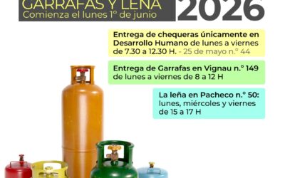 PROGRAMA INVIERNO: EL MUNICIPIO PONDRÁ EN MARCHA DESDE EL 1° DE JUNIO EL SISTEMA DE ACOMPAÑAMIENTO SOCIAL DE GARRAFAS Y LEÑA