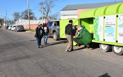 ARRANCÓ TRENQUE RECICLA: EL PUNTO VERDE MÓVIL EMPEZÓ A RECORRER LOS BARRIOS Y HOY (LUNES), EN SU PRIMER DÍA, ESTÁ EN EL CAPS CHIQUITO TELLO