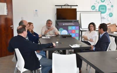 EL INTENDENTE SE REUNIÓ CON EL SECRETARIO GENERAL DE LA UNNOBA Y RECORRIERON EL POLO CIENTÍFICO TECNOLÓGICO