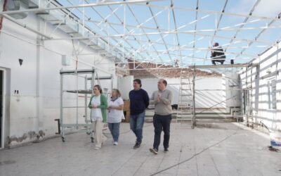 EL INTENDENTE FRANCISCO RECOULAT SUPERVISÓ EL AVANCE DE LA OBRA DE LA ESCUELA 17 EN 30 DE AGOSTO