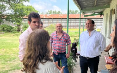 EL INTENDENTE FRANCISCO RECOULAT ESTUVO EN BERUTI: SE REUNIÓ CON EL DELEGADO, FABIO VILLARREAL, Y RECORRIÓ OBRAS Y EMPRENDIMIENTOS PRODUCTIVOS
