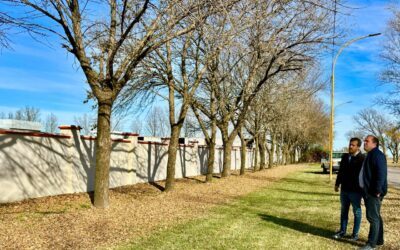 RECORRIDA DEL INTENDENTE MUNICIPAL, FRANCISCO RECOULAT POR LA OBRA DE PUESTA EN VALOR DEL CEMENTERIO DE TRENQUE LAUQUEN
