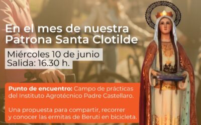 BERUTI: RECORRIDO EN BICICLETA POR LAS ERMITAS, MAÑANA MIÉRCOLES (10) EN EL MES ANIVERSARIO DE LA PATRONA SANTA CLOTILDE