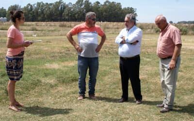 Fernández recorrió las obras en marcha en 30 de Agosto