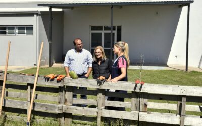 EL INTENDENTE RECORRIÓ EL AVANCE DE LOS TRABAJOS EN EL CEF 81, OBRAS EN MARCHA Y PRÓXIMAS A INICIARSE EN 30 DE AGOSTO