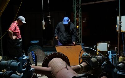 SE HIZO LA REPARACIÓN DE EMERGENCIA DE DOS BOMBAS Y DOS CAÑOS EN LA CISTERNA QUE INYECTAN AGUA A LA COPA: EL SERVICIO EMPEZÓ A RESTABLECERSE DE MANERA PAULATINA