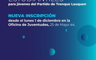 RESIDENCIAS, CRÉDITOS Y BOLETOS ESTUDIANTILES PARA 2026: LA INSCRIPCIÓN ESTARÁ ABIERTA DESDE EL LUNES 1º HASTA EL MIÉRCOLES 10 DE DICIEMBRE