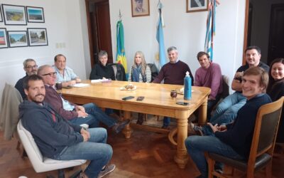 EL INTENDENTE FRANCISCO RECOULAT Y SU EQUIPO RECIBIERON A LAS AUTORIDADES DE LA CÁMARA DE COMERCIO DE TRENQUE LAUQUEN
