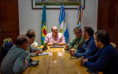 SITUACIÓN HÍDRICA DEL DISTRITO: EL INTENDENTE JUNTO A AUTORIDADES DE LA SOCIEDAD RURAL Y CARBAP SE REUNIERON CON FUNCIONARIOS PROVINCIALES