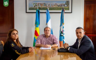 EL INTENDENTE FRANCISCO RECOULAT SE REUNIÓ CON EL NUEVO JEFE DE LA DDI TRENQUE LAUQUEN