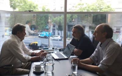 Fernández presentó proyectos de modernización y capacitación al Ministro Elustondo