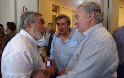 Inundaciones: Fernández, en un encuentro regional con el vicegobernador