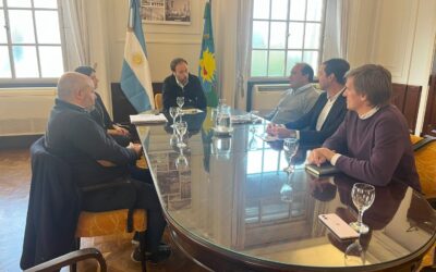 EL INTENDENTE FRANCISCO RECOULAT MANTUVO UN ENCUENTRO CON EL MINISTRO DE ECONOMÍA DE LA PROVINCIA PABLO LÓPEZ