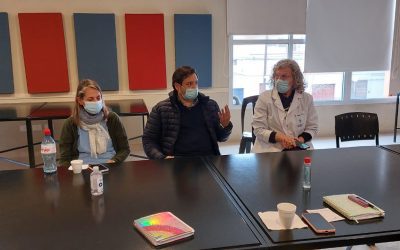 EN UN ENCUENTRO REALIZADO EN EL HOSPITAL DR. PEDRO T. ORELLANA, REGIÓN SANITARIA II PRESENTÓ AL NUEVO ENCARGADO DE DOCENCIA, CRISTIAN URBINA