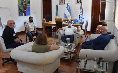 EL INTENDENTE RECIBIÓ A REFERENTES PROVINCIALES DE DEFENSA CIVIL PARA DIALOGAR SOBRE EL ARMADO DE UN PLAN DE GESTIÓN DE RIESGOS EN EL DISTRITO