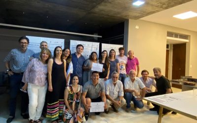 EL INTENDENTE FERNÁNDEZ SE REUNIÓ CON LOS ARQUITECTOS QUE REALIZARON EL TRABAJO DE INTERVENCIÓN URBANA QUE GANÓ UN IMPORTANTE PREMIO