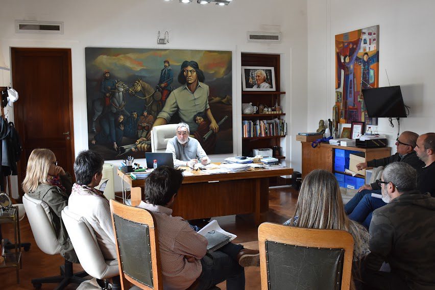 El INTENDENTE FERNÁNDEZ RECIBIÓ ESTA MAÑANA (MARTES) A LA NUEVA COMISIÓN DIRECTIVA DE LA CÁMARA DE COMERCIO E INDUSTRIA LOCAL