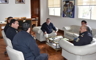 EL INTENDENTE SE REUNIÓ HOY (LUNES) CON AUTORIDADES POLICIALES: MEDIDAS PREVENTIVAS DE SEGURIDAD Y MAYORES CONTROLES, ENTRE LOS TEMAS ABORDADOS
