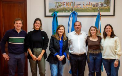 EL INTENDENTE RECIBIÓ A LA MINISTRA DE MUJERES Y DIVERSIDAD DE LA PROVINCIA DE BUENOS AIRES ESTELA DÍAZ