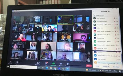 LA DIRECTORA DE CULTURA, MARÍA ELENA BOCCA, PARTICIPÓ DE UNA REUNIÓN, VÍA ZOOM, CON LOS MINISTROS TRISTÁN BAUER Y AUGUSTO COSTA