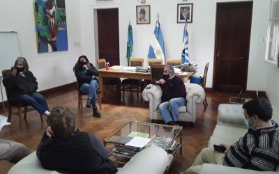 REUNIÓN DEL INTENDENTE MIGUEL FERNÁNDEZ CON VECINOS DE LA AMPLIACIÓN URBANA POR LAS VIVIENDAS