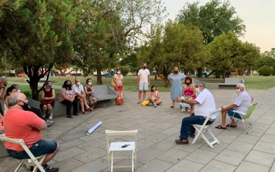 EL INTENDENTE SE REUNIÓ CON LA COMISIÓN DE PLAZA BRITÁNICA Y VECINOS DEL BARRIO Y COMPARTIERON INQUIETUDES PARA MEJORAR EL ESPACIO