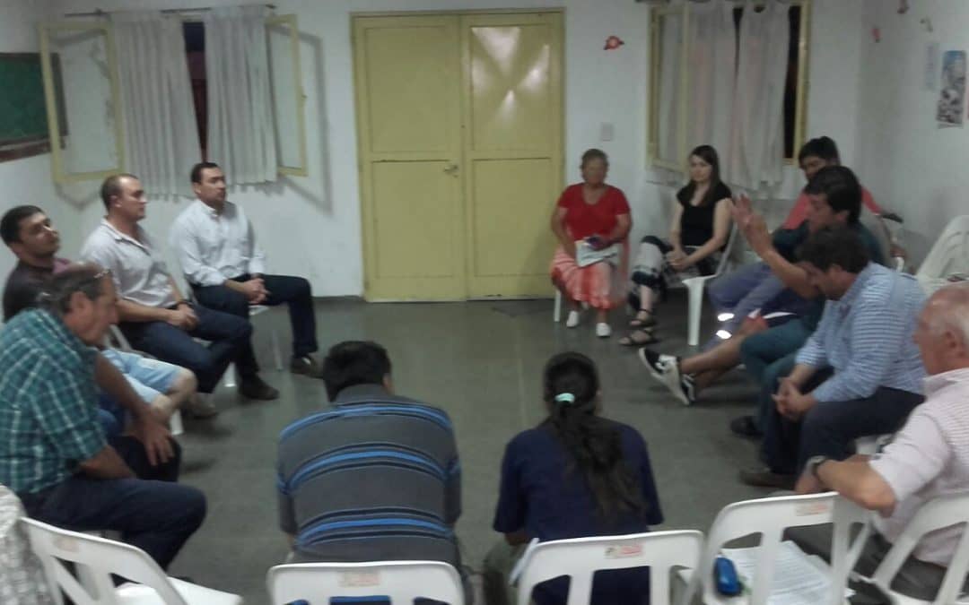 Reunión por seguridad en el Indio Trompa