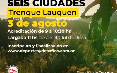 LA CUARTA FECHA DEL RURAL BIKE SEIS CIUDADES SE DISPUTARÁ EL PRÓXIMO DOMINGO (3) EN TRENQUE LAUQUEN: SE ESPERAN UNOS 200 COMPETIDORES