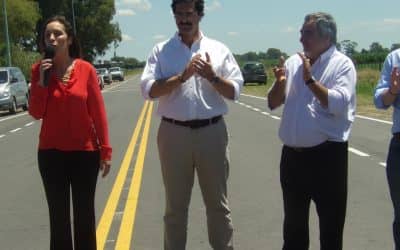 Fernández participó de la inauguración de la ruta del cereal