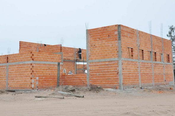 Avance del 80 por ciento en las mamposterías