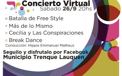 CONCIERTO VIRTUAL CON BANDAS LOCALES, BATALLA DE FREESTYLE Y BREAK DANCE PARA CERRAR MAÑANA (SÁBADO) LA SEMANA DEL ESTUDIANTE