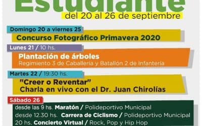SEMANA DEL ESTUDIANTE: ESTA TARDE SIGUEN LAS ACTIVIDADES CON UNA CHARLA EN VIVO SOBRE LOS EFECTOS DE LA PANDEMIA, EN ESPECIAL EN LOS JÓVENES