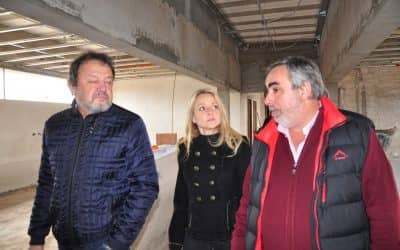 Senadores provinciales recorrieron la obra de ampliación del Hospital Orellana