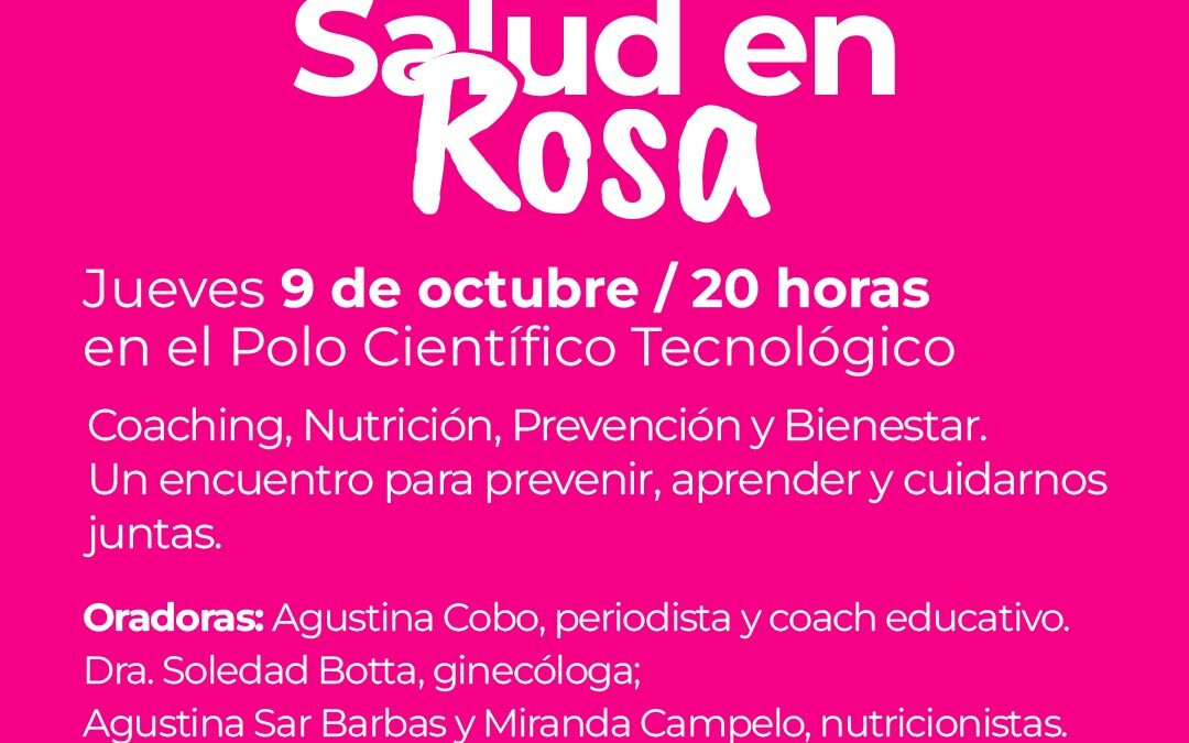 OCTUBRE ROSA: SIGUEN LAS ACTIVIDADES Y PROPUESTAS PARA CONCIENTIZAR SOBRE EL CÁNCER DE MAMA