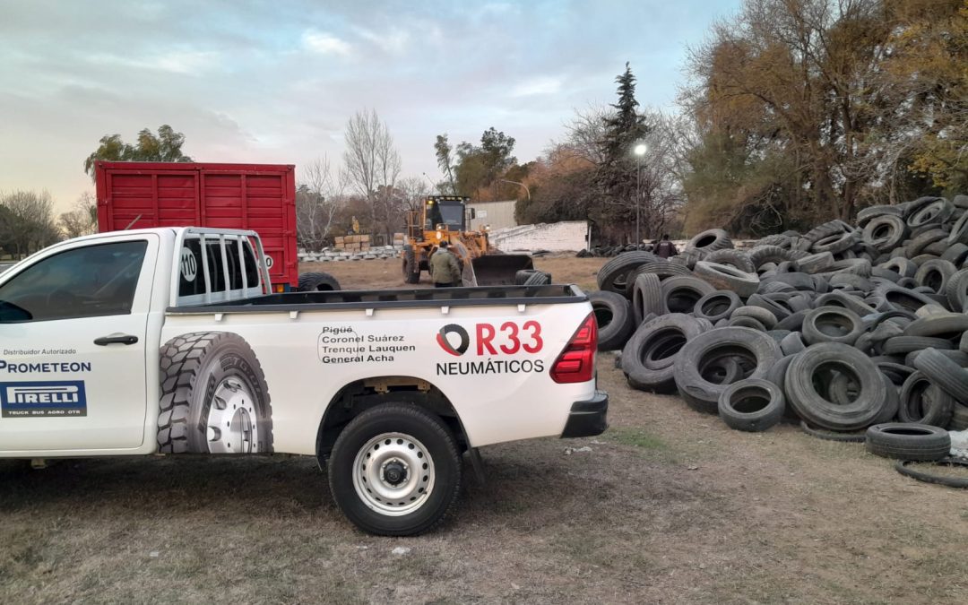 SEGUIMOS RECICLANDO: SE ENTREGARON CASI 8.700 KGS. DE NEUMÁTICOS FUERA DE USO QUE ESTABAN EN EL POLO AMBIENTAL