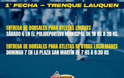 MARATÓN SEIS CIUDADES: LA ACREDITACIÓN PRESENCIAL DE LOS ATLETAS LOCALES SE REALIZARÁ EL SÁBADO PRÓXIMO (6) EN EL POLIDEPORTIVO MUNICIPAL