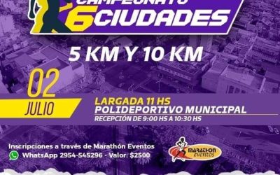 CAMPEONATO SEIS CIUDADES: LA TERCERA FECHA SE DISPUTARÁ EL PRÓXIMO DOMINGO (2 DE JULIO) EN TRENQUE LAUQUEN