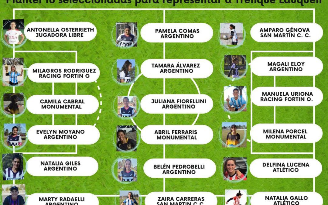 QUEDÓ CONFORMADO EL SELECCIONADO DE FÚTBOL FEMENINO QUE REPRESENTARÁ A TRENQUE LAUQUEN EN EL TORNEO REGIONAL COPA IGUALDAD “HEROÍNAS DE MALVINAS”