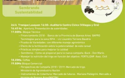 Jornada «Sembrando sustentabilidad» en la Semana del trigo / cebada