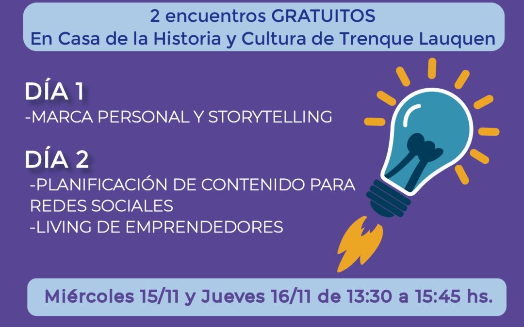 EL POLO CIENTÍFICO TECNOLÓGICO IMPULSA LA SEMANA DEL EMPRENDIMIENTO CON DOS CAPACITACIONES GRATUITAS EL MIÉRCOLES 15 Y JUEVES 16 DE NOVIEMBRE