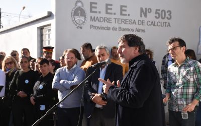 MINISTRO SILEONI: “A ESTA ESCUELA LA HICIMOS A MEDIAS CON EL MUNICIPIO Y ENTENDEMOS QUE LA EDUCACIÓN PUEDE SER UN TERRITORIO DE ENCUENTRO”