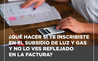 SUBSIDIO A LA ENERGÍA: DEFENSA DEL CONSUMIDOR MUNICIPAL ELABORÓ UN INSTRUCTIVO PARA QUE LOS USUARIOS/AS QUE SE INSCRIBIERON PUEDAN CONTROLAR SI LO RECIBEN