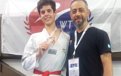 LOS TAEKWONDISTAS LOCALES AMPARO MUÑIZ Y BAUTISTA BALDA HICIERON PODIO EN EL CAMPEONATO NACIONAL DE TAEKWONDO OLÍMPICO, EN EL CENARD