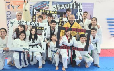 NUEVOS ASCENSOS EN LA ESCUELA MUNICIPAL DE TAEKWONDO OLÍMPICO Y CUATRO CINTURONES NEGROS