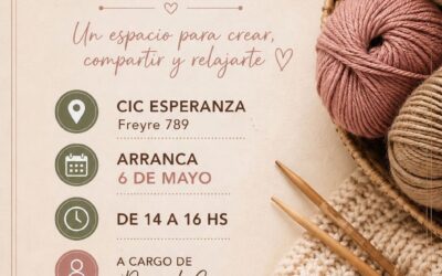 SE DICTARÁN TALLERES DE TEJIDO Y COSTURA EN EL CIC DEL BARRIO ESPERANZA