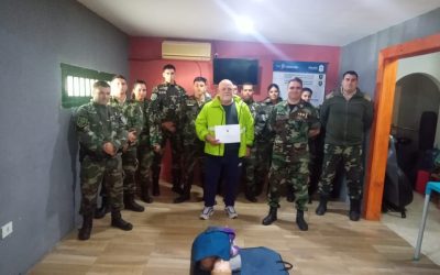 DEFENSA CIVIL DIO UN TALLER DE RCP Y PRIMEROS AUXILIOS AL PERSONAL DE PATRULLA RURAL