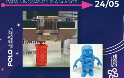“TALLER DE MODELADO E IMPRESIÓN 3D” GRATUITO PARA CHICOS/AS DE 10 A 14 AÑOS